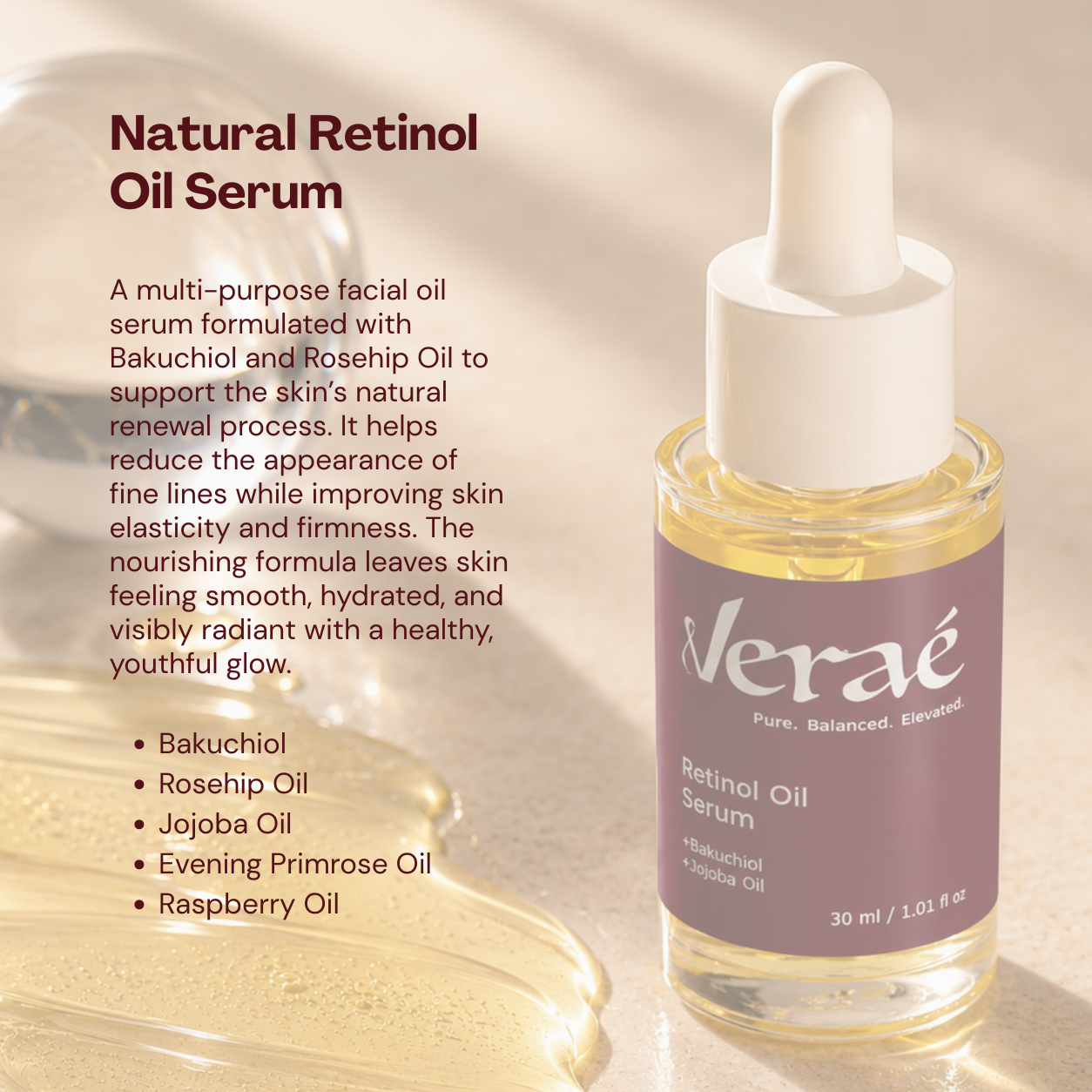 Natural Retinol Alternative Oil Serum